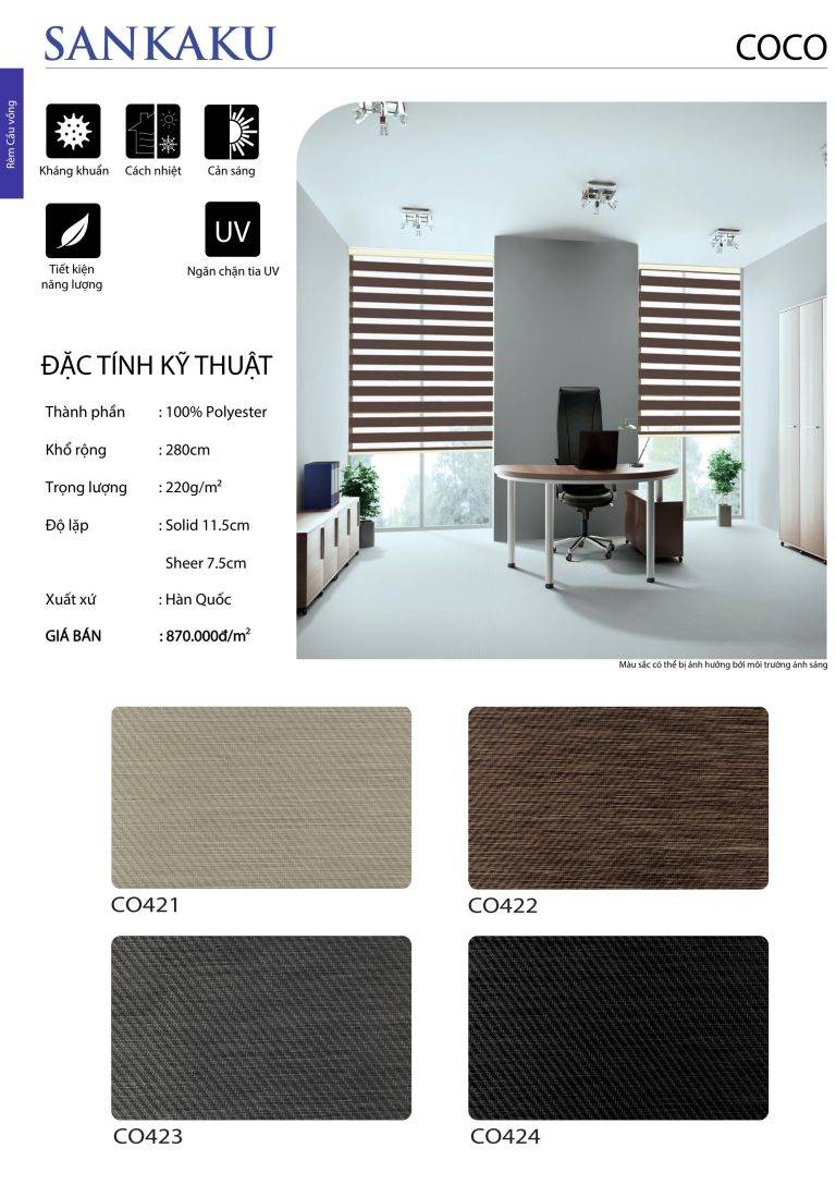 CẦU VỒNG SKK Coco cản sáng