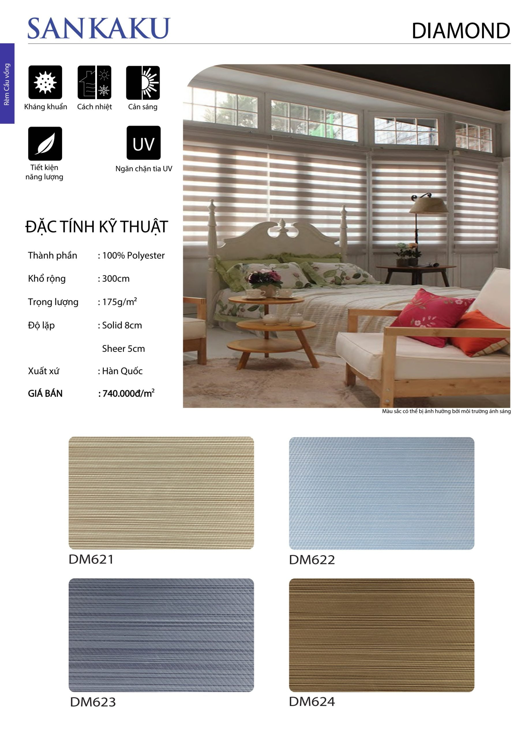 CẦU VỒNG SKK Diamond cản sáng