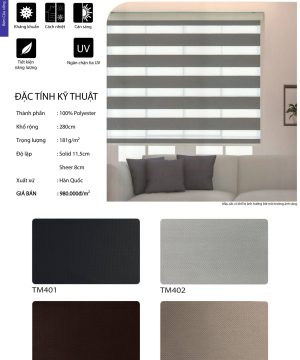 Rèm cầu vông Tomy cản sáng