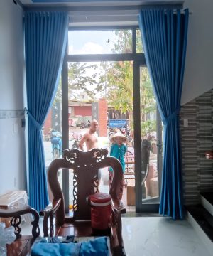 Rèm vải 2 lớp cho nhà phố,