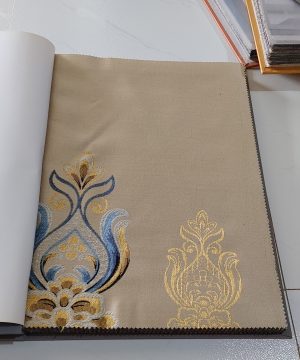 Vải hoa văn thêu HT