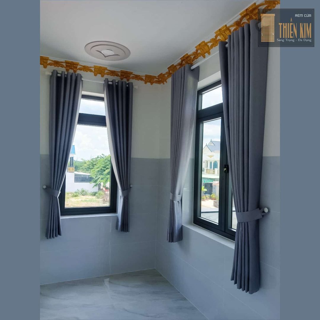 Rèm vải bố trơn 240516 - Ảnh 2