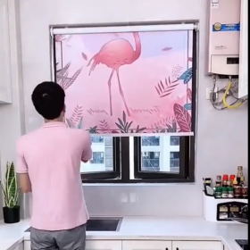 Rèm cuốn không  khoan tường SKK