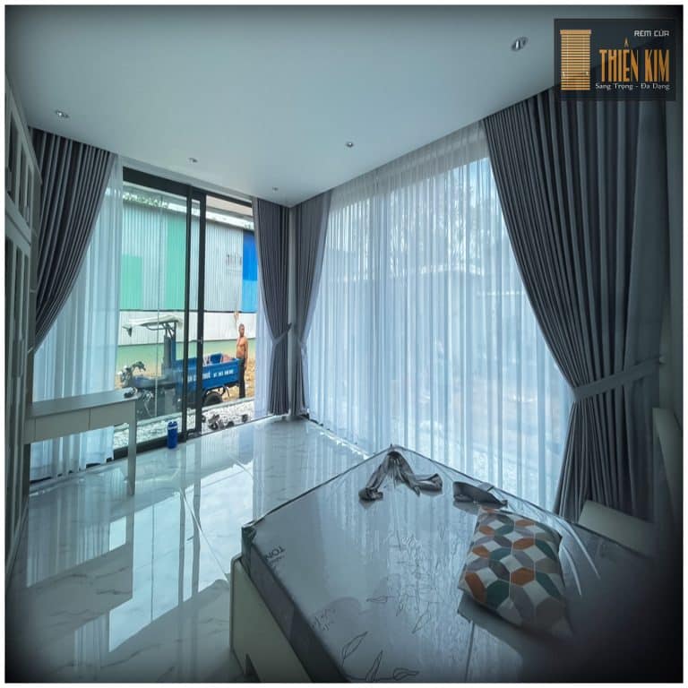 Rèm cửa 2 lớp biệt thự 240720. - Ảnh 4