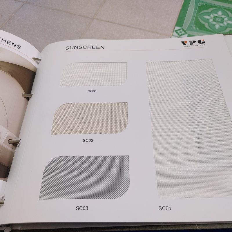 sunscreen h Rèm cuốn VPG bảng giá