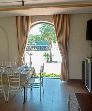 Alternative view of Lắp Rèm Cửa Vải Quán Ăn Sân Vườn Lê Văn Khương Quận 12 | Rèm Thiên Kim