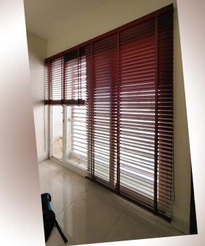 Lắp Đặt Rèm Sáo Gỗ Phạm Văn Chiêu Gò Vấp | Bản 5cm Hệ Luxury 1 Dây