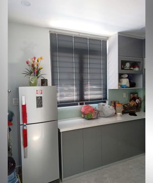 Alternative view of Thi Công Rèm Cửa Đường Lê Đức Thọ Gò Vấp | Rèm Vải Xám 3 Lớp Cao Cấp
