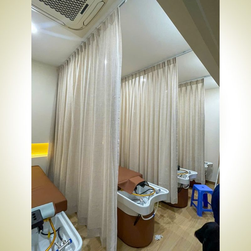 Rèm voan ngăn giường Spa Rèm Spa Đường Phan Văn Trị Gò Vấp