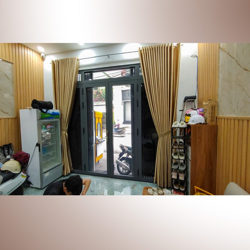 rem cua phong khach Lắp Đặt Rèm Cửa Nhà Phố Phường Thới An Quận 12