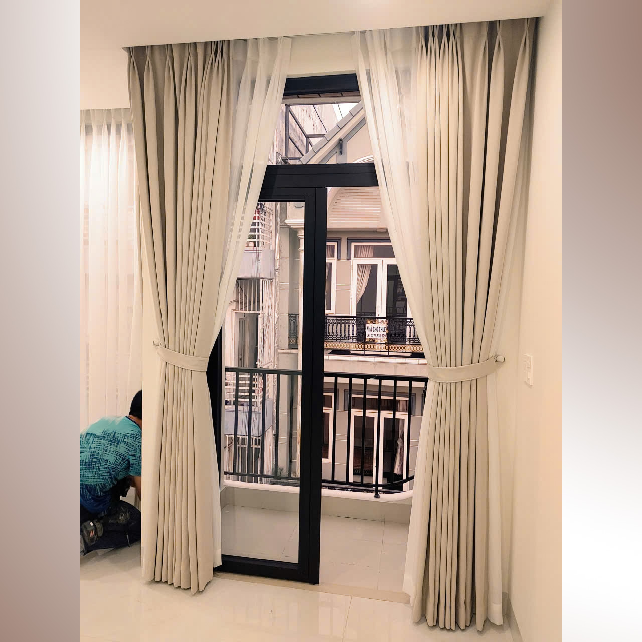 Lắp Đặt Rèm Cửa Phường An Hội Tây Gò Vấp - Rèm Vải Cao Cấp 2 Lớp Âm Trần | Rèm Cửa Gò Vấp - Ảnh 4