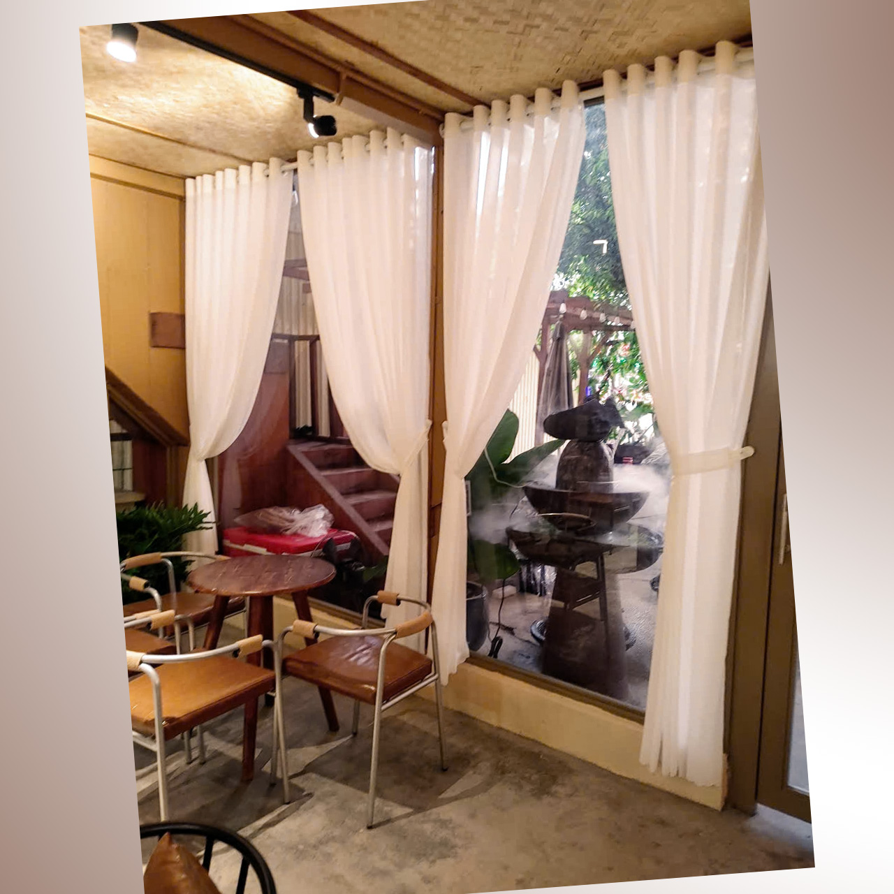 Lắp Đặt Rèm Voan Trang Trí Quán Cà Phê Phạm Văn Chiêu Gò Vấp - Tạo Góc Chill Thơ Mộng | Rèm Cửa Gò Vấp - Ảnh 5